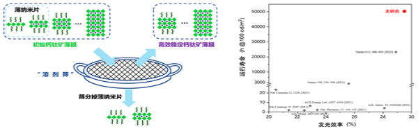 寧波材料所開發(fā)出“溶劑篩”方法?刷新鈣鈦礦發(fā)光二極管性能紀(jì)錄